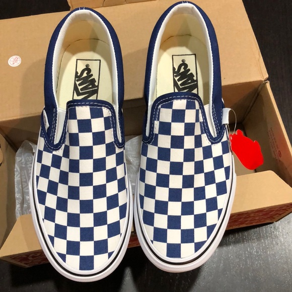 Vans Classic Slip-on Checkerboard Estate Blue - Picture 4 of 4